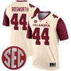 Brian Bosworth Oklahoma Sooners Football Cream Legend Jersey w/ SEC Patch - All Stitched
