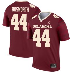 Brian Bosworth Oklahoma Sooners Football Crimson Legend Jersey - All Stitched