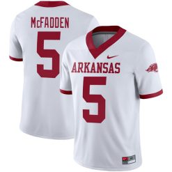 Darren McFadden Arkansas Razorbacks Football White Alternate Jersey - All Stitched