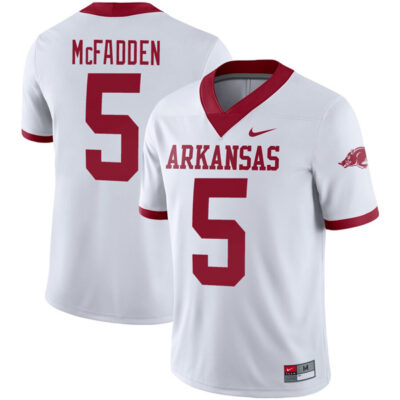 Darren McFadden Arkansas Razorbacks Football White Alternate Jersey - All Stitched