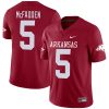 Darren McFadden Arkansas Razorbacks Football Cardinal Home Game Jersey - All Stitched