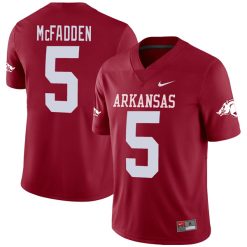 Darren McFadden Arkansas Razorbacks Football Cardinal Home Game Jersey - All Stitched