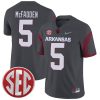 Darren McFadden Arkansas Razorbacks Football Grey Alternate Game Jersey - All Stitched