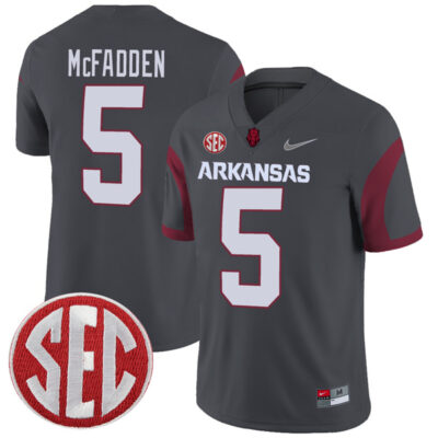 Darren McFadden Arkansas Razorbacks Football Grey Alternate Game Jersey - All Stitched