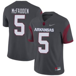 Darren McFadden Arkansas Razorbacks Football Grey Alternate Game Jersey - All Stitched