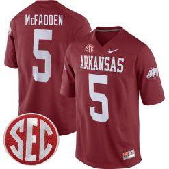 Darren McFadden Arkansas Razorbacks Football Cardinal Jersey - All Stitched