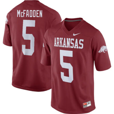 Darren McFadden Arkansas Razorbacks Football Cardinal Jersey - All Stitched