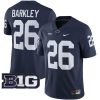 Saquon Barkley Penn State Nittany Lions Football Navy Home Jersey - All Stitched