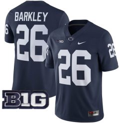Saquon Barkley Penn State Nittany Lions Football Navy Home Jersey - All Stitched
