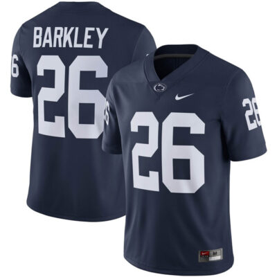 Saquon Barkley Penn State Nittany Lions Football Navy Home Jersey - All Stitched