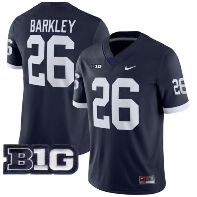 Saquon Barkley Penn State Nittany Lions Football Navy Alternate Jersey - All Stitched