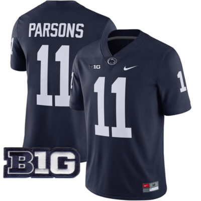 Micah Parsons Penn State Nittany Lions Football Navy Home Jersey - All Stitched
