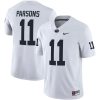 Micah Parsons Penn State Nittany Lions Football White Away Jersey - All Stitched