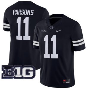 Micah Parsons Penn State Nittany Lions Football Black Alternate Jersey - All Stitched