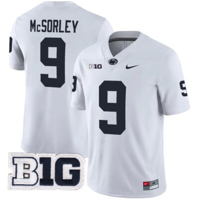 Trace McSorley Penn State Nittany Lions Football White Away Jersey - All Stitched