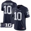 Nick Singleton Penn State Nittany Lions Football Navy Home Jersey - All Stitched