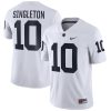 Nick Singleton Penn State Nittany Lions Football White Away Jersey - All Stitched