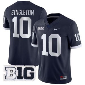 Nick Singleton Penn State Nittany Lions Football Navy Alternate Jersey - All Stitched