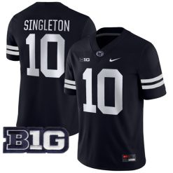 Nick Singleton Penn State Nittany Lions Football Black Alternate Jersey - All Stitched
