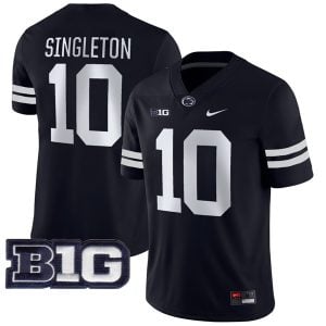 Nick Singleton Penn State Nittany Lions Football Black Alternate Jersey - All Stitched