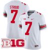 CJ Stroud Ohio State Buckeyes Football White Away Jersey - All Stitched