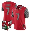 CJ Stroud Ohio State Buckeyes Football Ohio Concept Scarlet Jersey - All Stitched