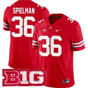 Chris Spielman Ohio State Buckeyes Football Scarlet Home Jersey - All Stitched
