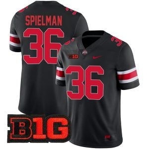 Chris Spielman Ohio State Buckeyes Football Black Alternate Jersey - All Stitched