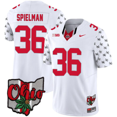 Chris Spielman Ohio State Buckeyes Football Ohio Concept White Jersey - All Stitched
