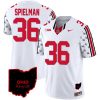 Chris Spielman Ohio State Buckeyes Football Ohio Patch White Jersey - All Stitched