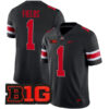 Justin Fields Ohio State Buckeyes Football Black Alternate Jersey - All Stitched