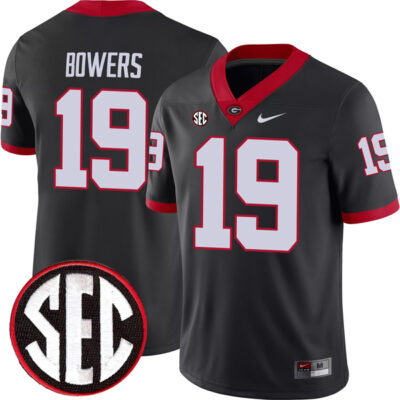 Brock Bowers Georgia Bulldogs Football Black Alternate Jersey - All Stitched