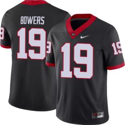 Brock Bowers Georgia Bulldogs Football Black Alternate Jersey - All Stitched