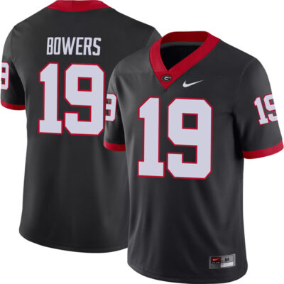 Brock Bowers Georgia Bulldogs Football Black Alternate Jersey - All Stitched