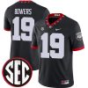 Brock Bowers Georgia Bulldogs Football Black 1980 Throwback Jersey - All Stitched