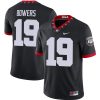 Brock Bowers Georgia Bulldogs Football Black 1980 Throwback Jersey - All Stitched