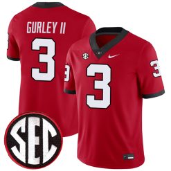 Todd Gurley Georgia Bulldogs Football Red Home Jersey - All Stitched