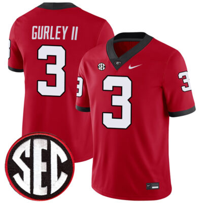 Todd Gurley Georgia Bulldogs Football Red Home Jersey - All Stitched