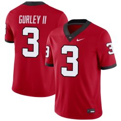 Todd Gurley Georgia Bulldogs Football Red Home Jersey - All Stitched