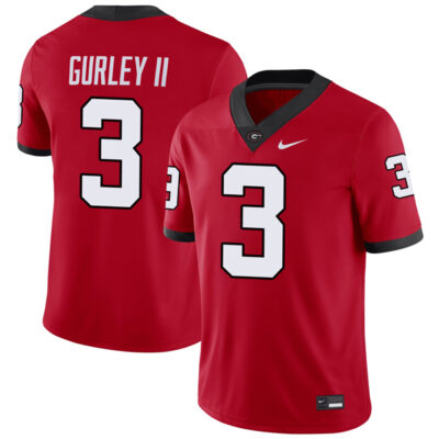 Todd Gurley Georgia Bulldogs Football Red Home Jersey - All Stitched