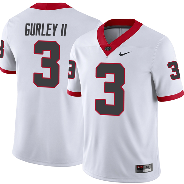 Todd Gurley Georgia Bulldogs Football White Away Jersey - All Stitched