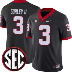 Todd Gurley Georgia Bulldogs Football Black Alternate Jersey - All Stitched