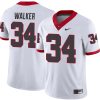 Herschel Walker Georgia Bulldogs Football White Away Jersey - All Stitched