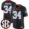 Herschel Walker Georgia Bulldogs Football Black 1980 Throwback Jersey - All Stitched