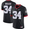 Herschel Walker Georgia Bulldogs Football Black 1980 Throwback Jersey - All Stitched
