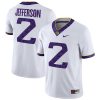 Justin Jefferson LSU Tigers Football 2018 Silent Season White Jersey - All Stitched