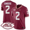 Deion Sanders Florida State Seminoles Football Garnet Home Jersey - All Stitched