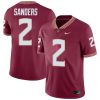 Deion Sanders Florida State Seminoles Football Garnet Home Jersey - All Stitched
