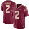 Deion Sanders Florida State Seminoles Football Garnet Alternate Jersey - All Stitched