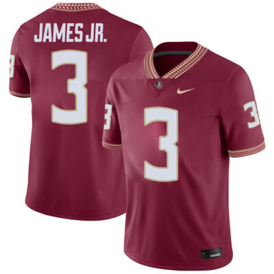 Derwin James Jr Florida State Seminoles Football Garnet Home Jersey - All Stitched